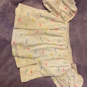 Off the shoulder crop top